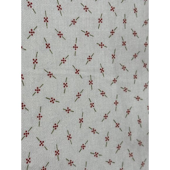 Andover Kathy Hall Floral Cotton Fabric 1/2 yard x 44" Cream Red Print Quilting - Picture 1 of 5